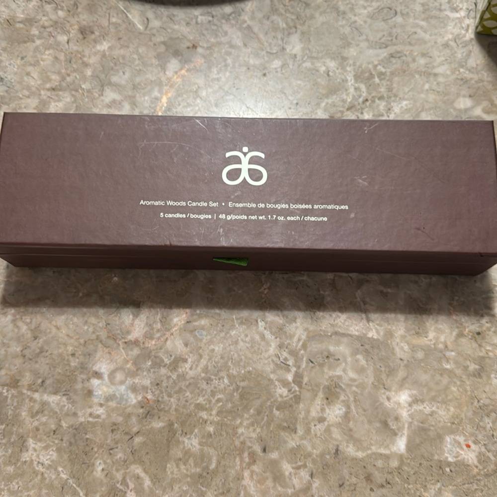 Arbonne natural candlelight five piece candle set